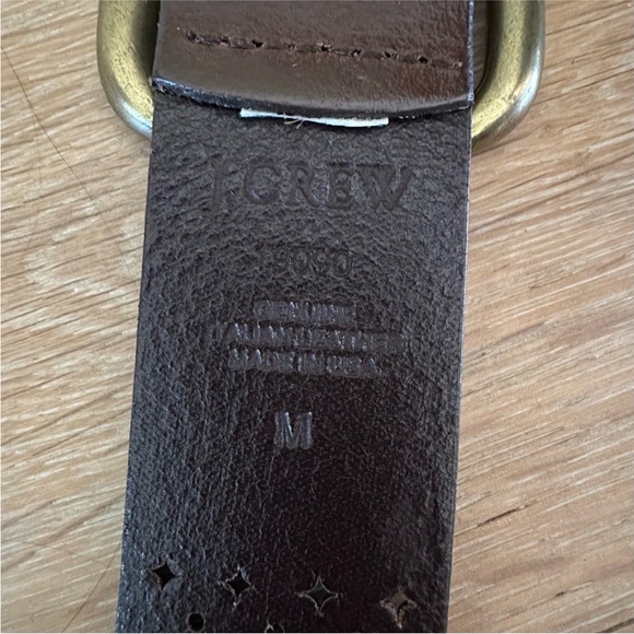 J.Crew Brown Leather Belt - Picture 2 of 7
